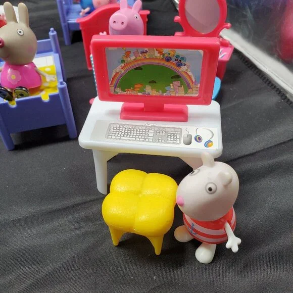 Peppa Pig Family and Friends with Furniture-Lot of 26 pieces - Picture 7 of 8